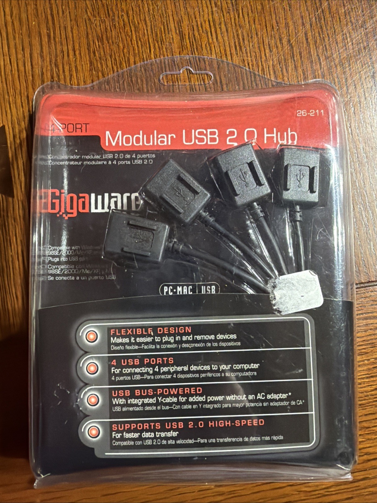 Gigaware USB 2.0 Four-Port Hub 26-211