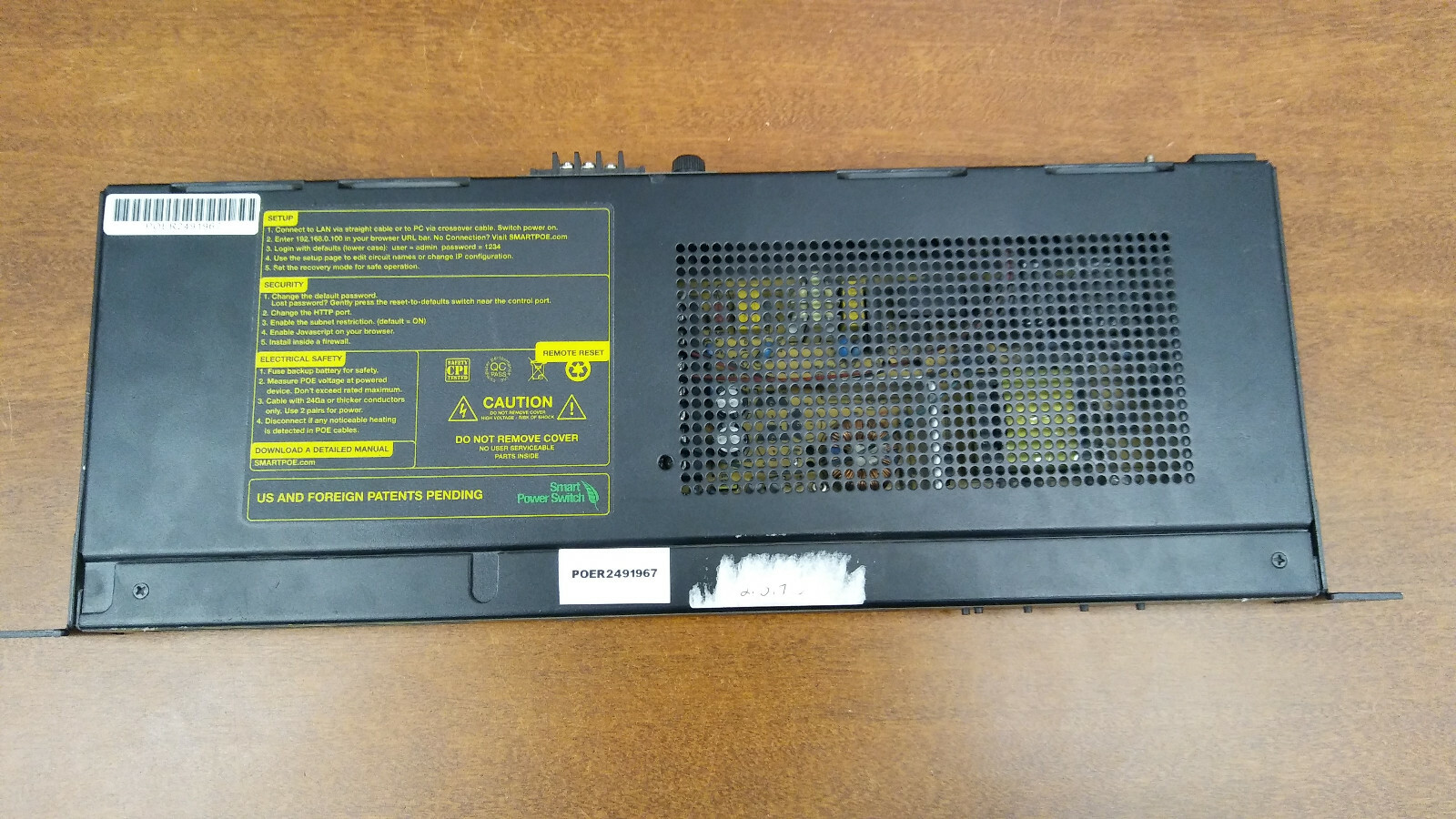 USED Digital Loggers 8 Port Midspan Smart Power Switch PoE Injector