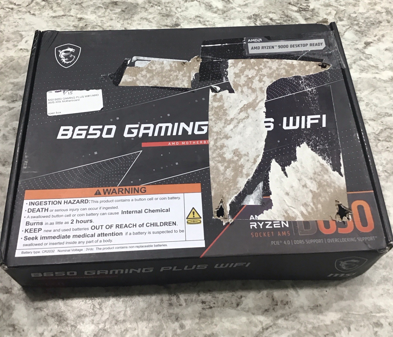 Db MSI B650 GAMING PLUS WIFI AM5 AMD B650 PCIe 4.0 Wi-Fi 6E ATX Motherboard