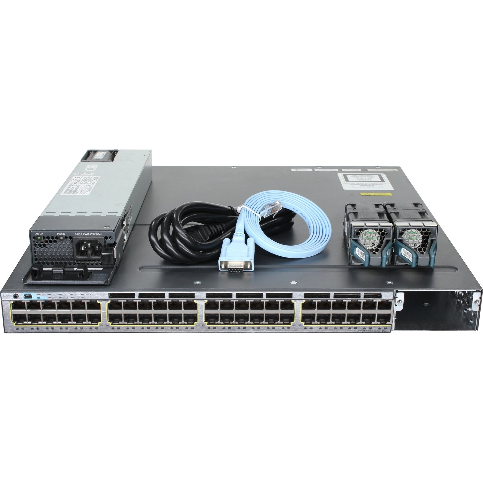 Cisco Catalyst WS-C3750X-48PF-S 48P 1GbE PoE+ Switch