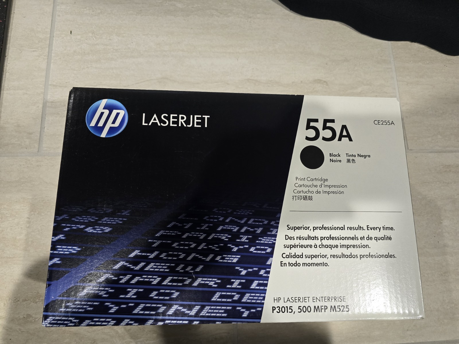 HP 55A CE255A Black LaserJet P3015 500MFP M525 OEM Genuine Sealed