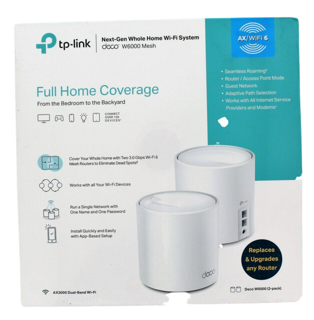 TP-LINK Deco W6000 AX3000 Full Home Mesh Wi-Fi 6 System - White