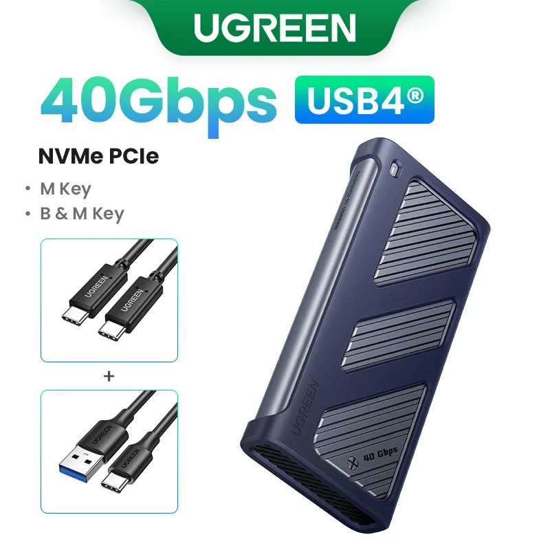 UGREEN 40Gbps NVMe SSD Case SSD Case M.2 to USB4.0 Adapter
