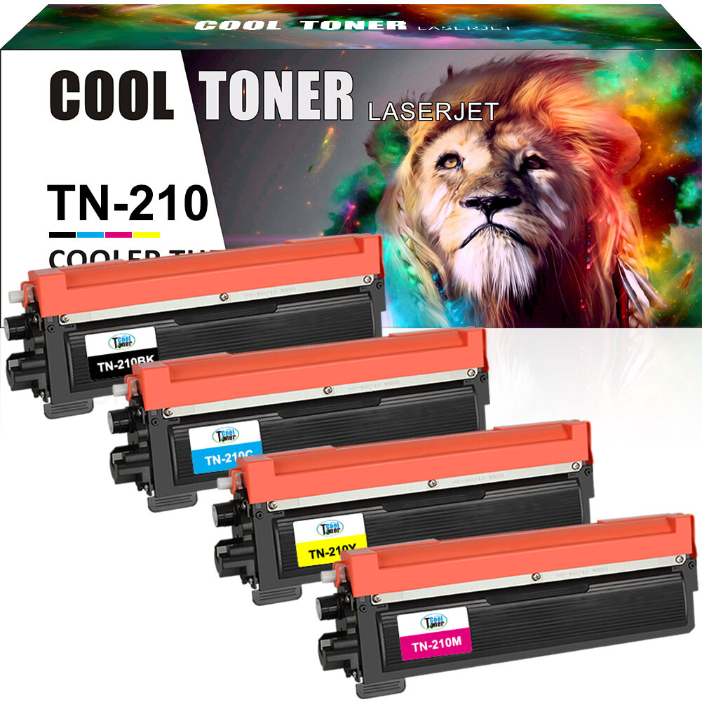 4Pk TN210 TN-210 Color Toner Cartridge For HL-3040CN HL-3045CN HL-3070CW HL-3075