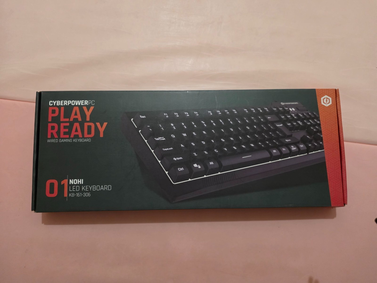 NEW Cyberpower Nohi LED Keyboard KB-161-306, opened box.