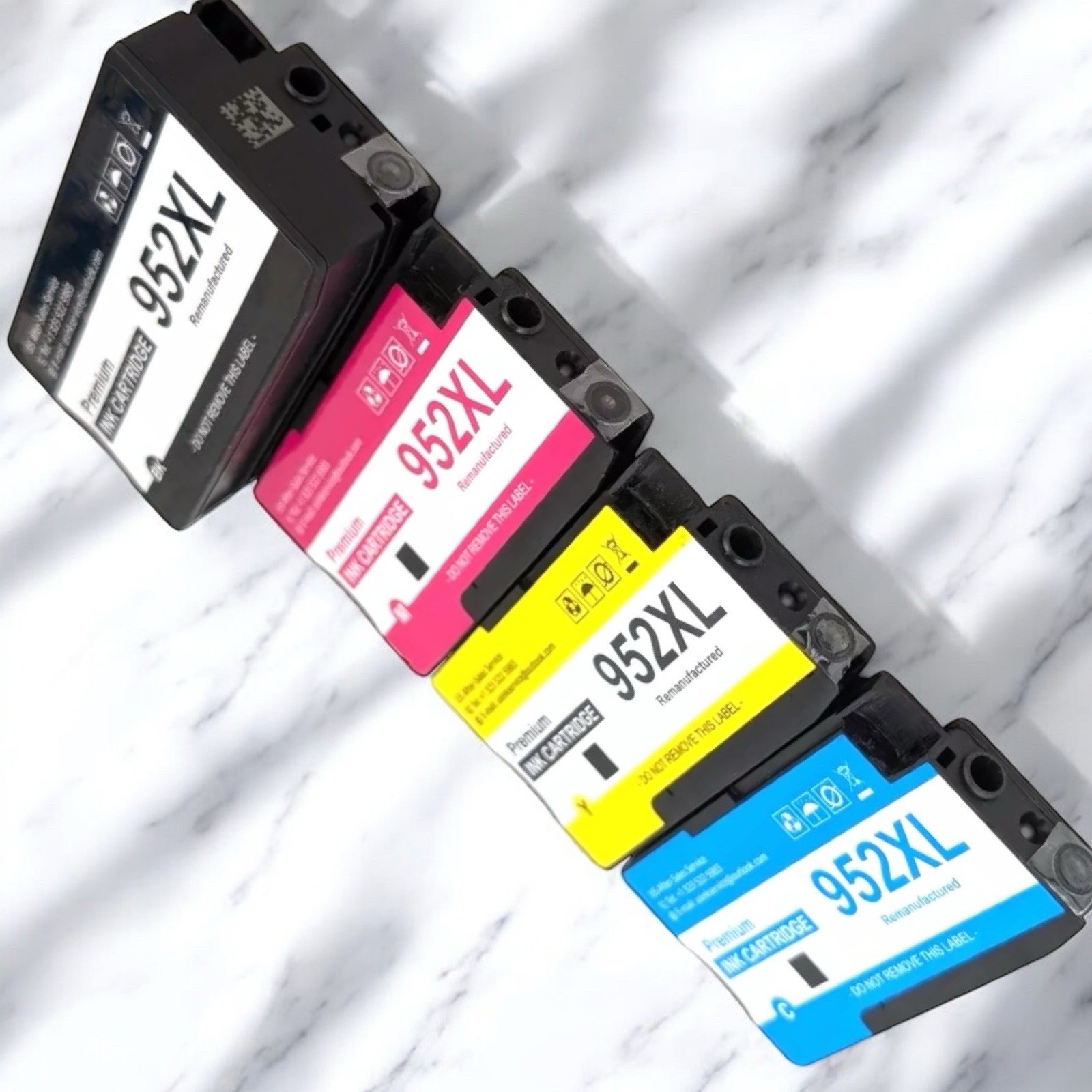 952XL Ink Cartridges compatible for HP 952 XL Black, Cyan, Yellow and Magenta