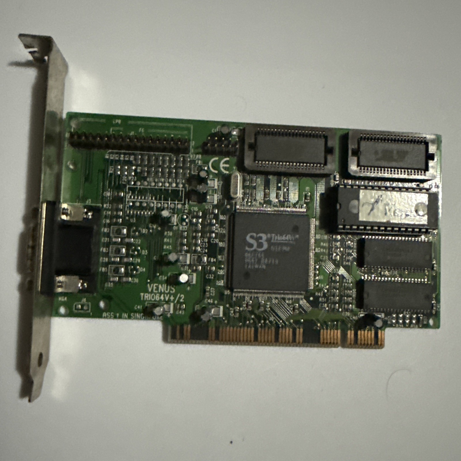 Venus 64V+ PCI VGA Video Card (S3 Trio64V+, 86C765, 2MB)