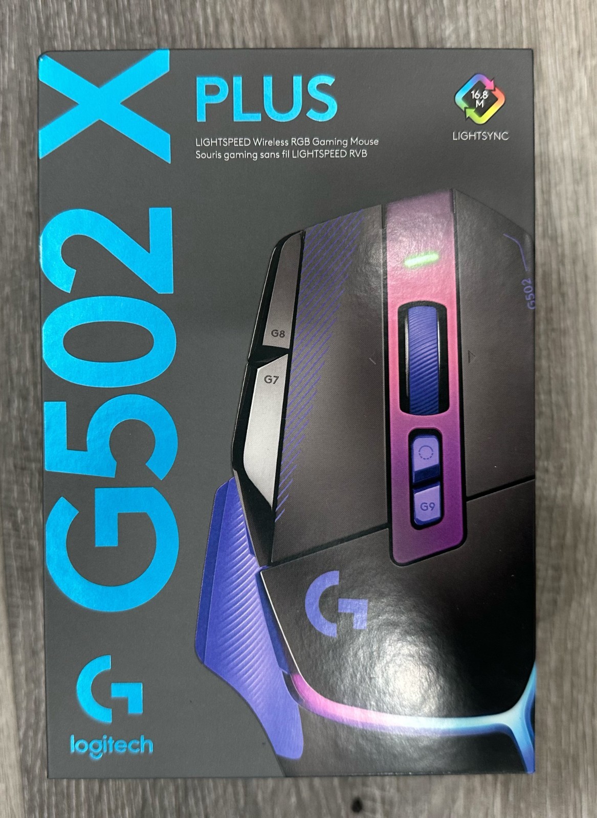 Logitech G G502 X PLUS Wireless Gaming Mouse – Black – Brand New