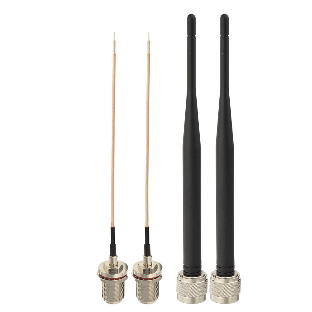 2-Pack 2.4GHz N Male 5dBi Omni WIFI Antenna for Wifi Wireless Router IP Camera