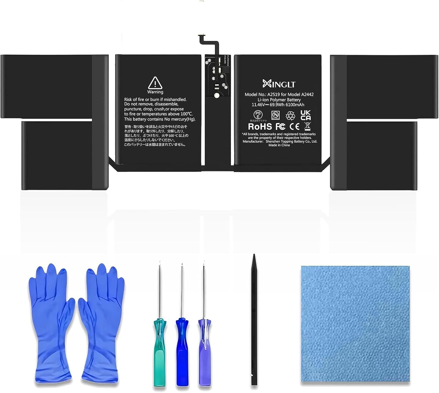 A2519 Battery Replacement for A2442 MacBook Pro 14 inch 2021 A2779 A2918 2023