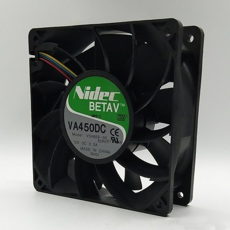 Original Nidec VA450DC V34809-90 DC 12V 3.3A 12CM 12038 Super Air Cooling Fan