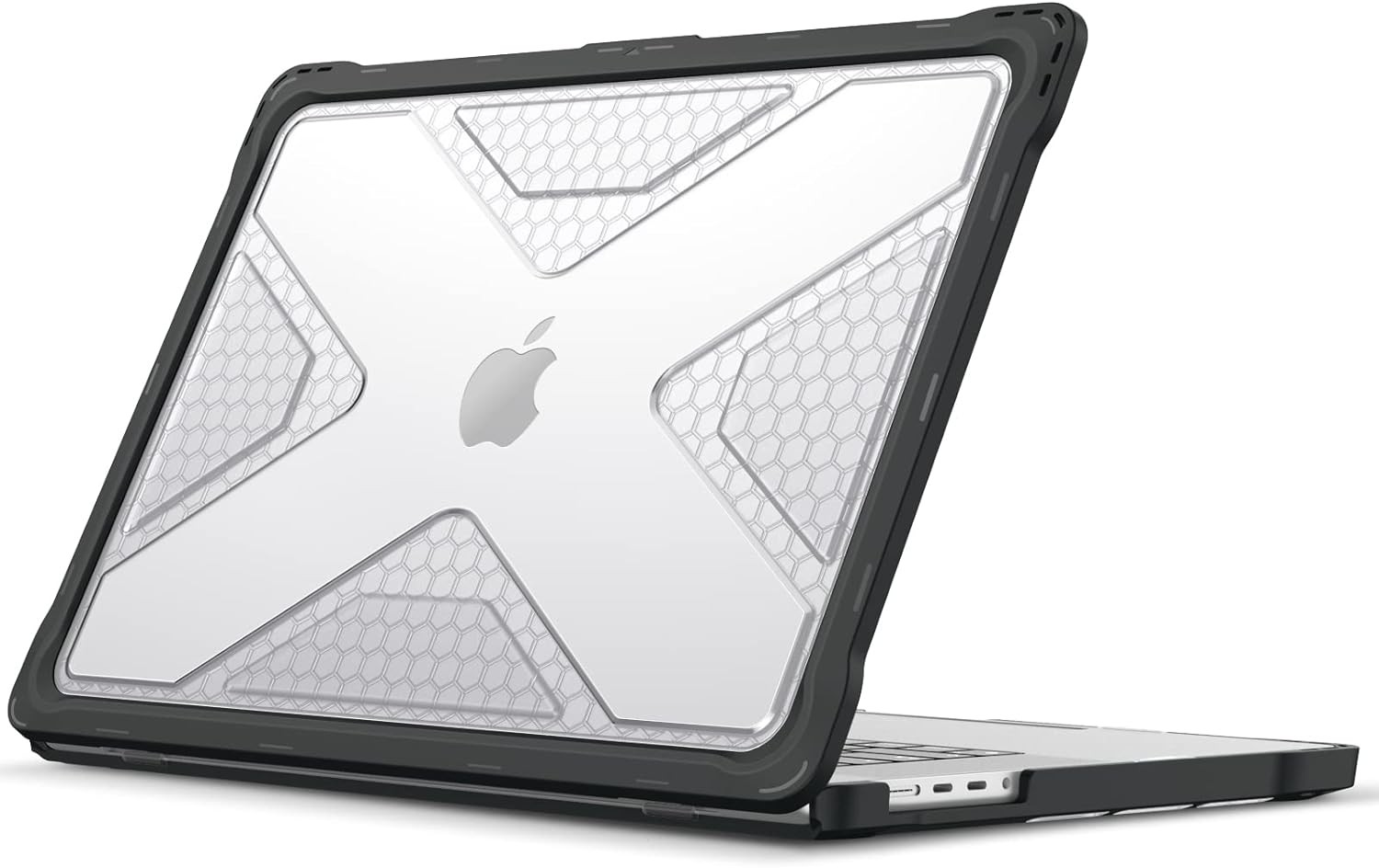 Rugged Case for MacBook Pro 16 Inch, Crystal Clear Design and Protection