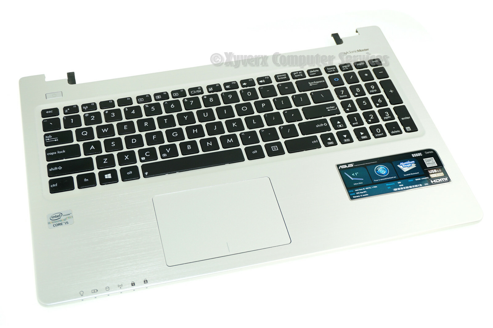 13N0-N3A0311 0KN0-N31US32 GENUINE ASUS  TOP COVER WITH KEYBOARD  (GRADE C)(DF22)