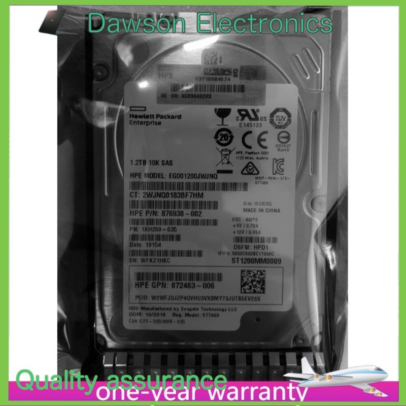 HPE 872479-B21 876938-002 872737-001 1.2TB 12G SAS 10K 2.5 SC ENT HARD DRIVE HDD