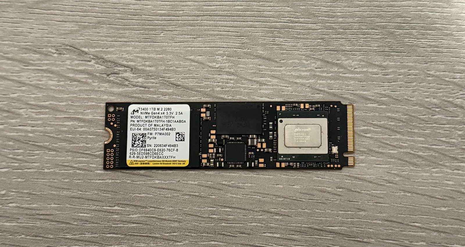 Micron 3400 1TB 2280