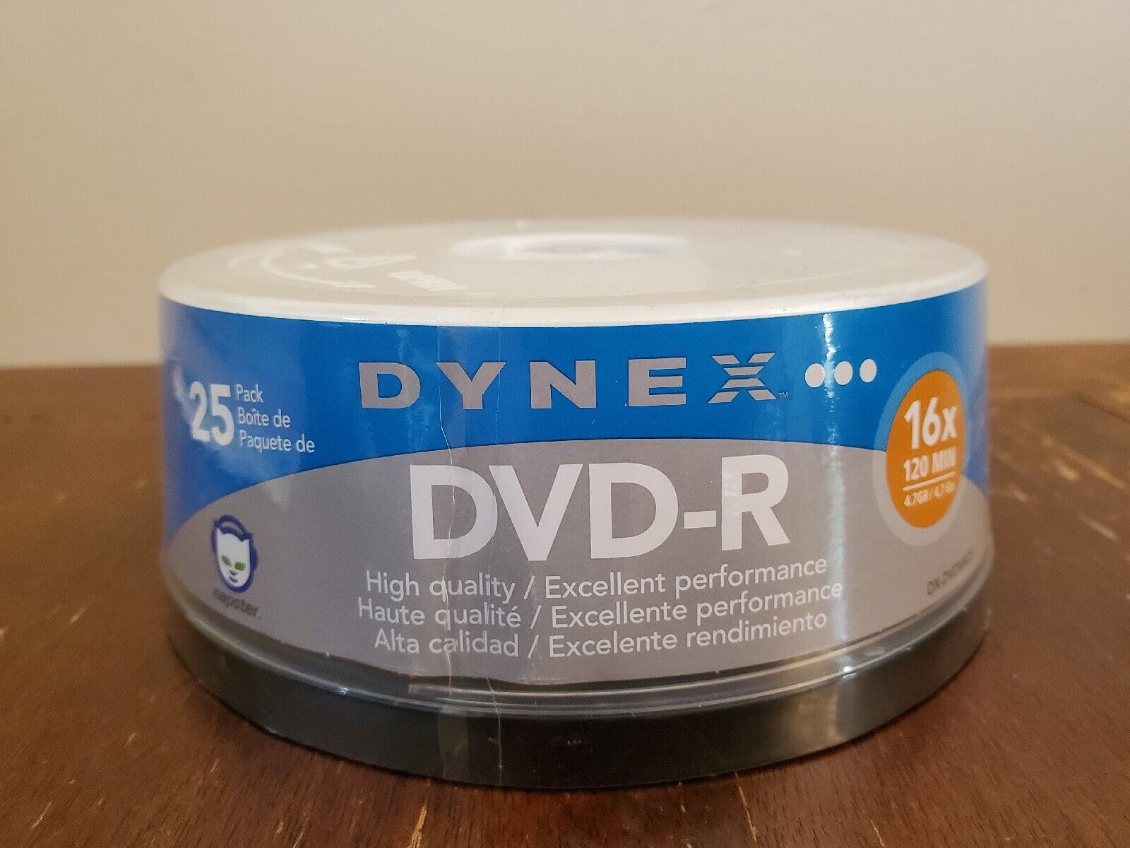 NEW Dynex DX-DVDPR25 25-Pack 16x DVD+R Disc Spindle Digital Media Storage disk