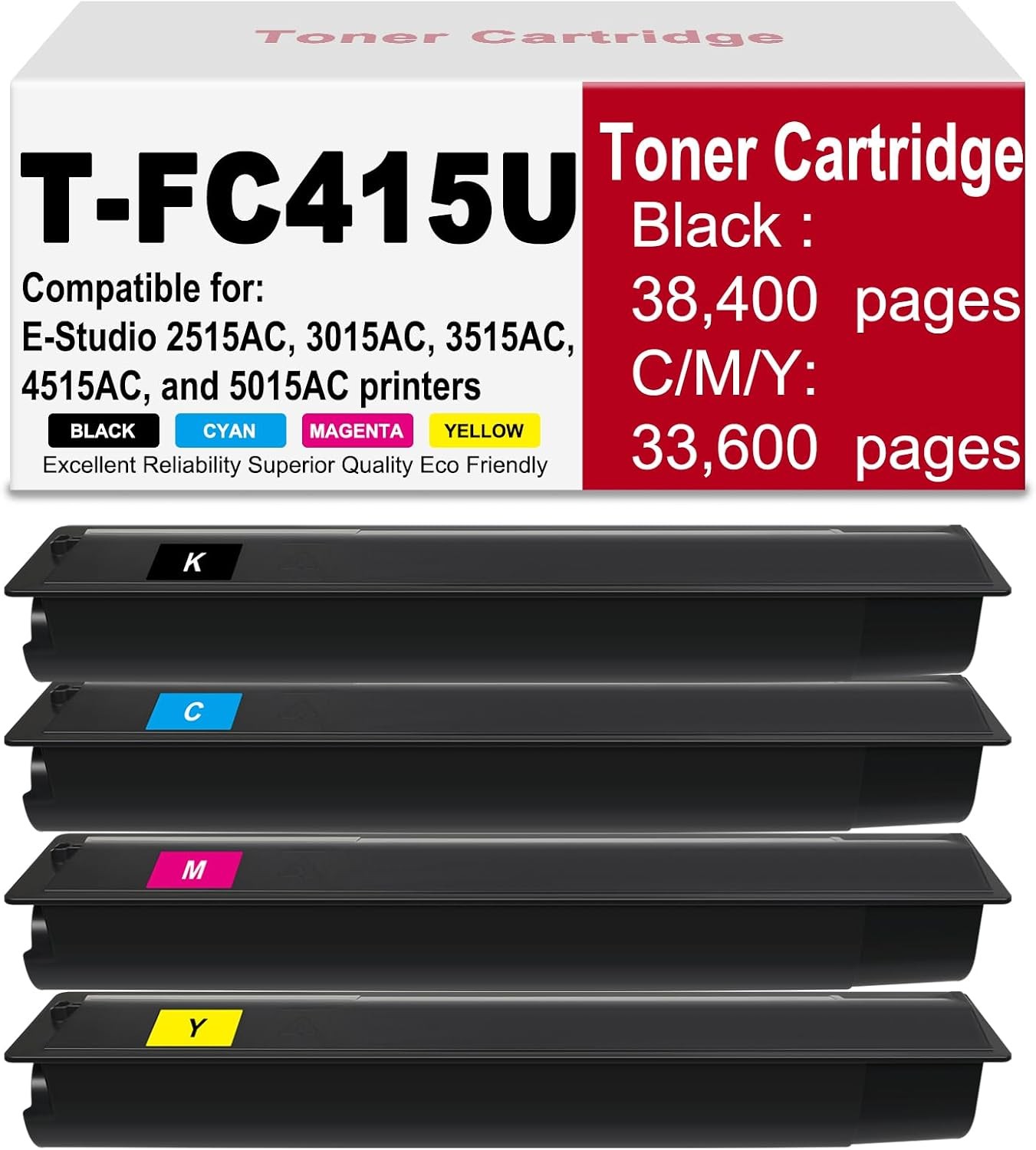 T-FC415U Toner Cartridge for Toshiba e-STUDIO 2515AC/3015AC/3515AC/4515AC/5015AC