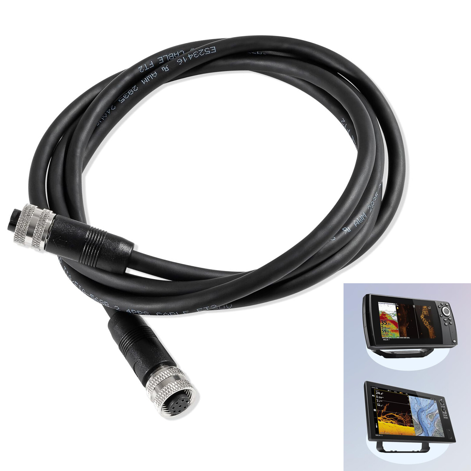 720073-6 5ft Boat Ethernet Cable AS EC 5E Ethernet Cord Fit for Humminbird,SOLIX