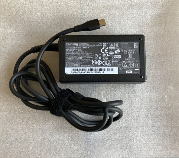 Original Power adapter for MSI Summit E13 Flip Evo A13MT 65W USB-C charger