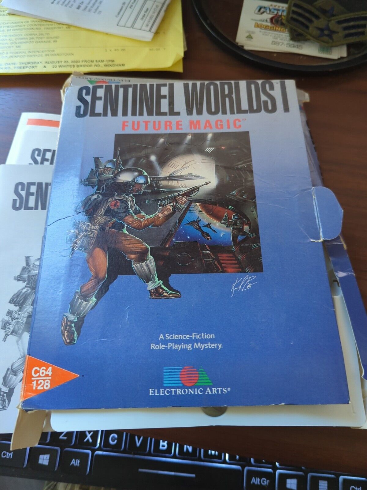 Sentinel Worlds I: Future Magic Commodore 64 128 Game w/ Box & Manual C64 C128 
