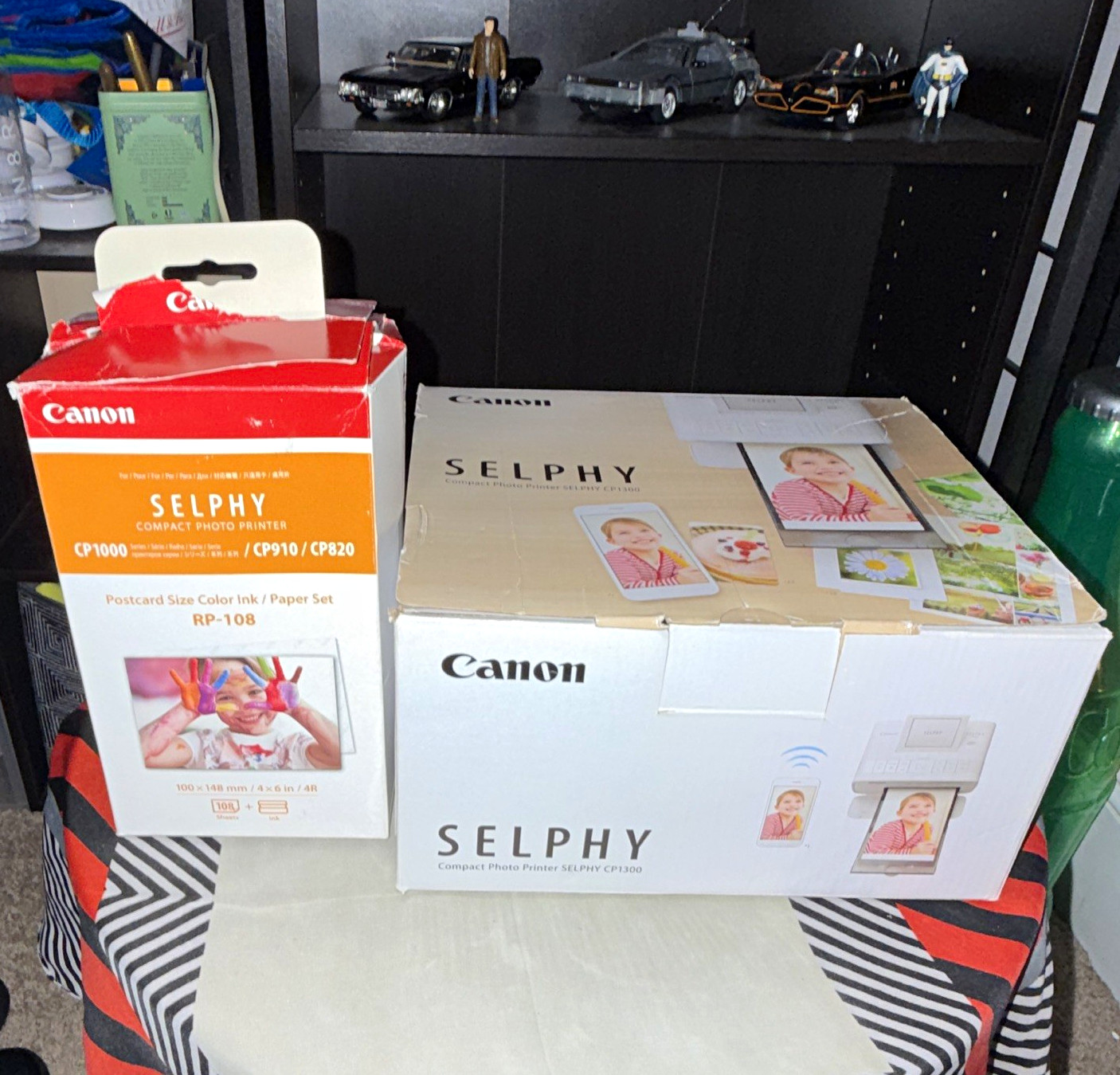 Canon SELPHY CP1300 White Dye-Sub Photo Printer Wireless/USB 4x6 RP-108