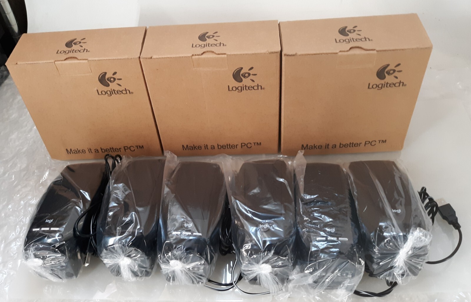 Lot of 3 Logitech S150 USB Speakers Black *NEW*