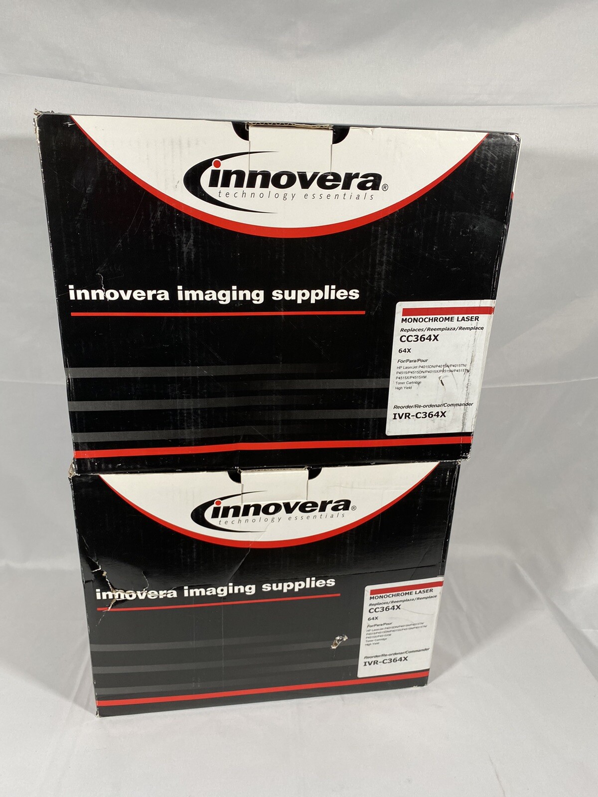 2 Pack -Innovera Reman Black High-Yield Toner Alternative for HP 64X CC364X