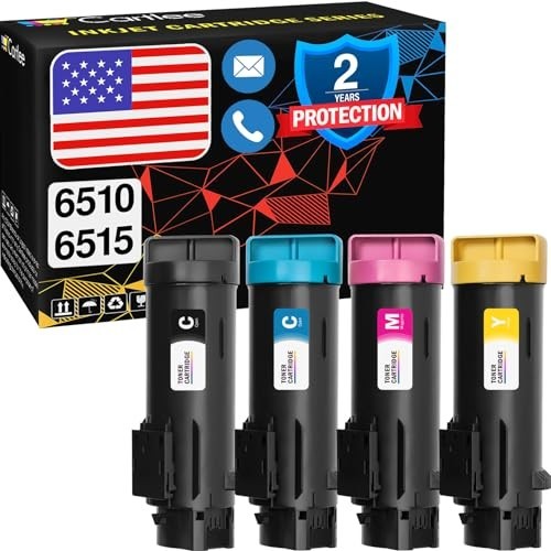 Toner Cartridges Set 4 Pack for Phaser 6510 Workcentre 6515 Printer