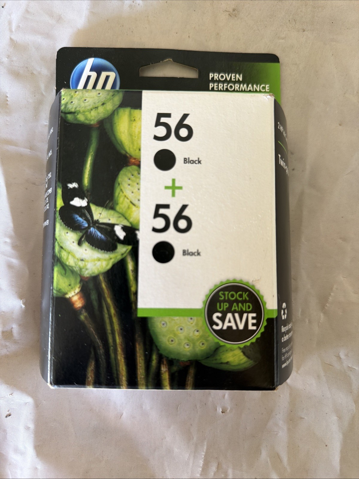 New Dual Pack Genuine OEM HP 56 Black Inkjet Cartridges C9319FN Jun 2013