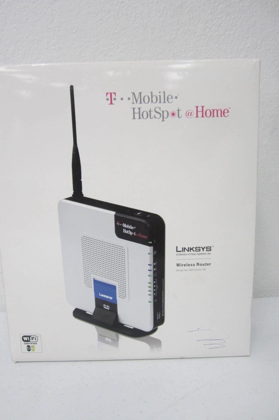NIB - NEW -  Linksys T-Mobile HotSpot & Home WRTU54G-TM Wireless Router 