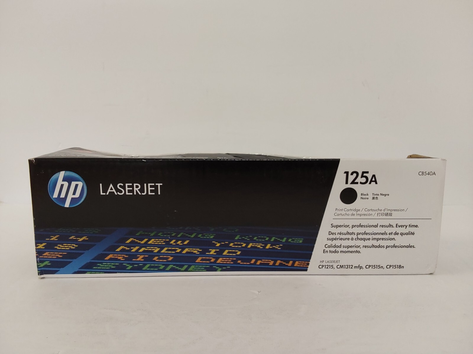 HP 125A Black Original LaserJet Toner Cartridge CB540A Damaged Box