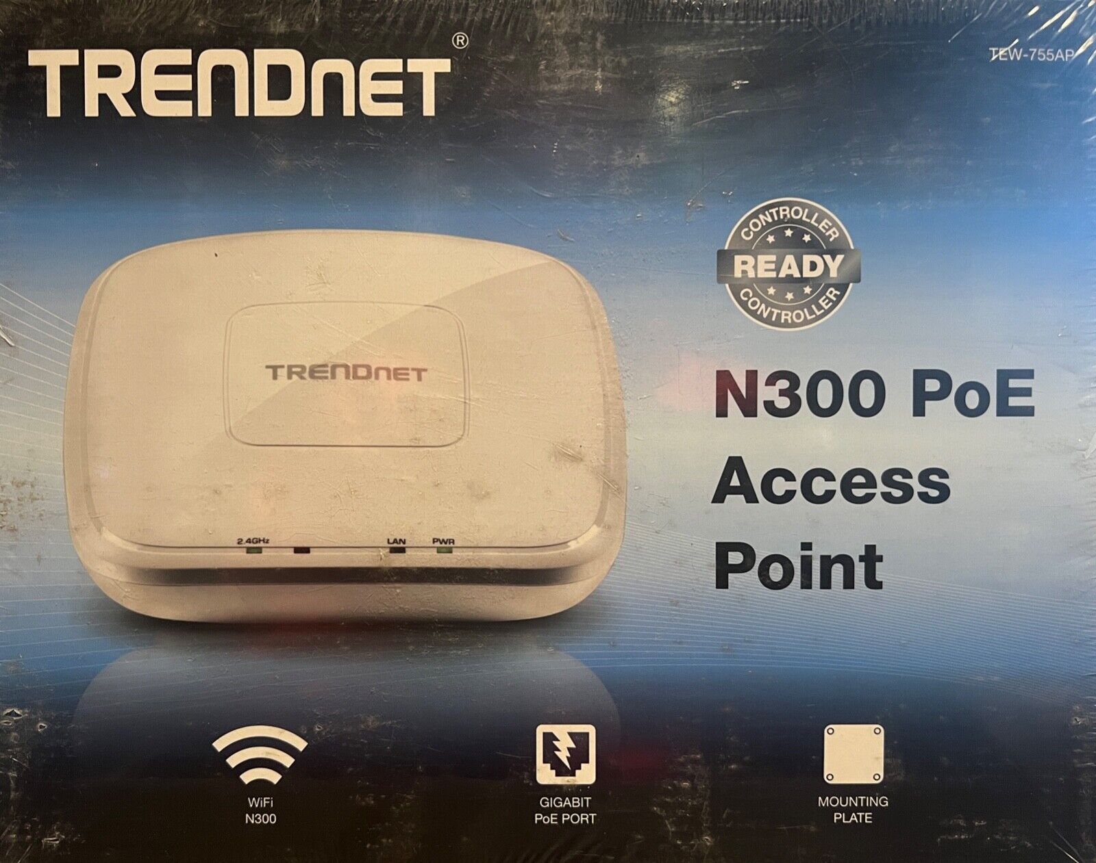 TRENDnet TEW-755AP N300 PoE Access Point with Software Controller v1.0R NEW