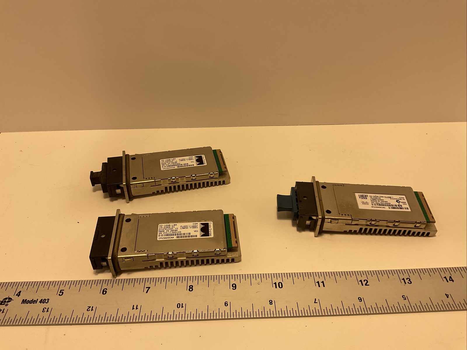 Cisco X2 10Gb LRM Lot Of 3 Pulled  From Working Environment