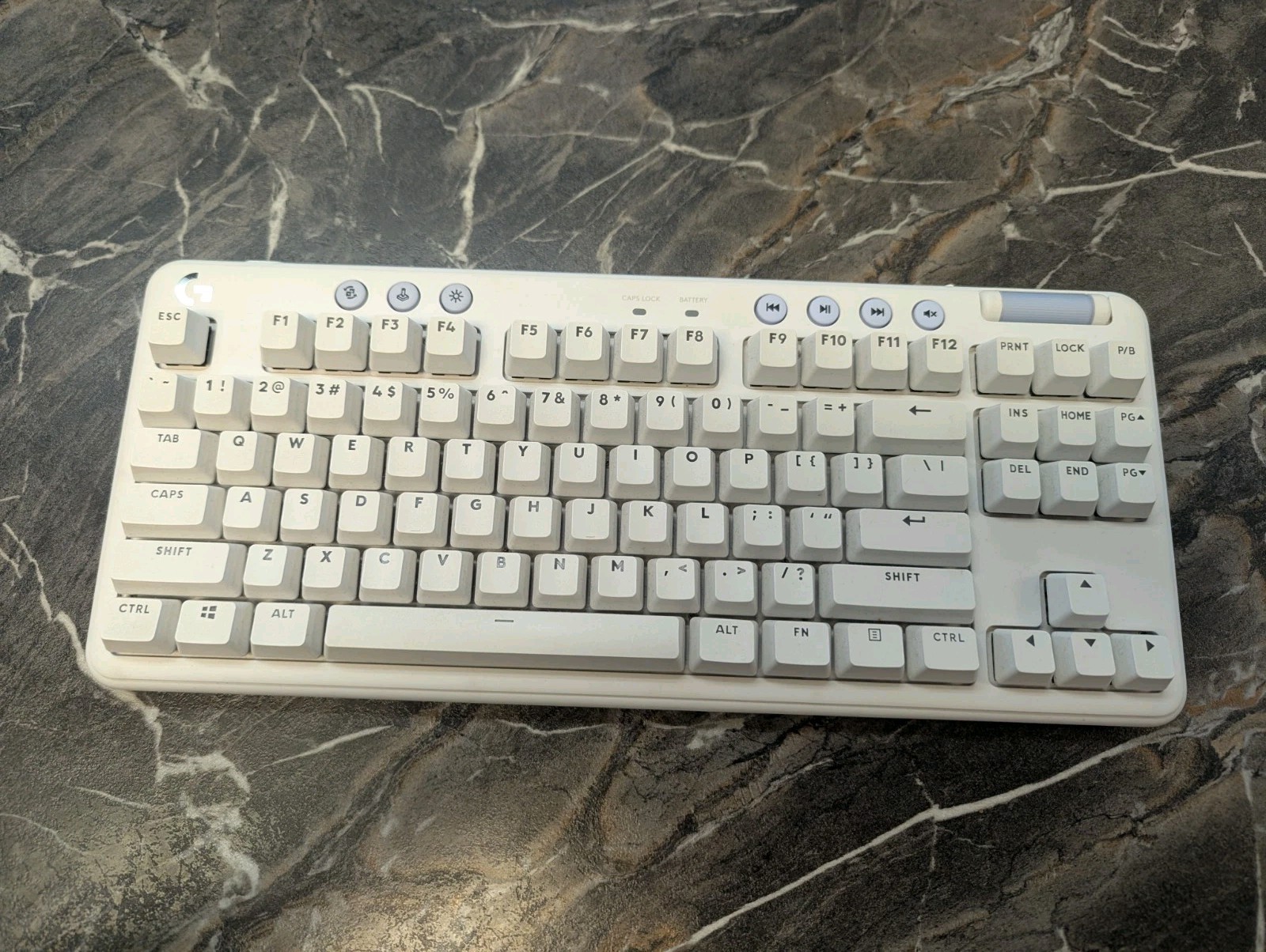 Logitech G713 TKL Aurora Collection Mechanical Gaming Keyboard - White