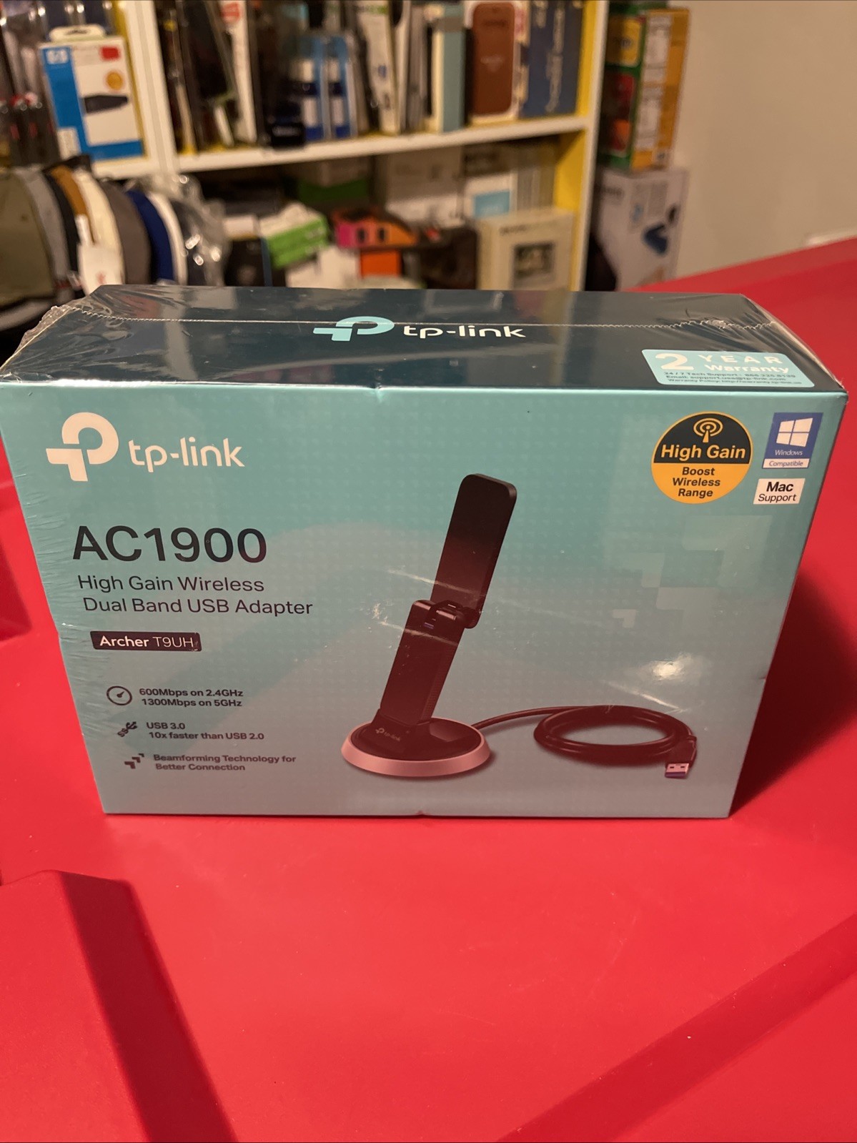 New TP-LINK Archer T9UH AC1900 High Gain Wireless Dual Band USB 3 Adapter 5GHz