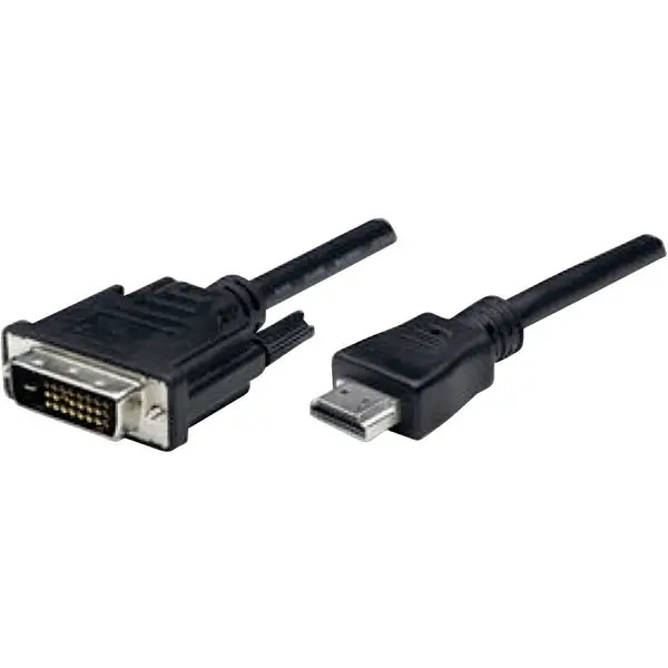Manhattan 372503-CG HDMI / DVI Adapter Cable HDMI-A Plug, 24+1in DVI-D Plug