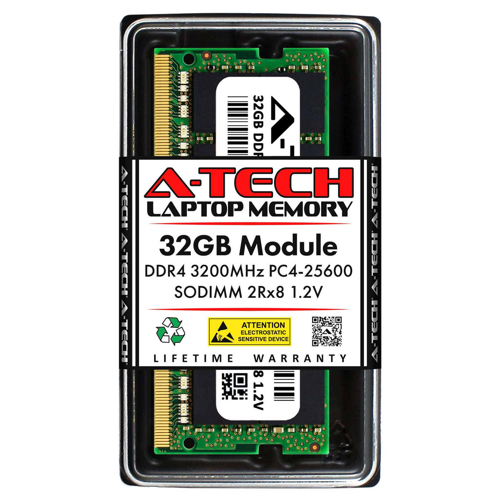 32GB DDR4 PC4-25600 SODIMM (Replacement for Kingston KVR32S22D8/32) Memory RAM