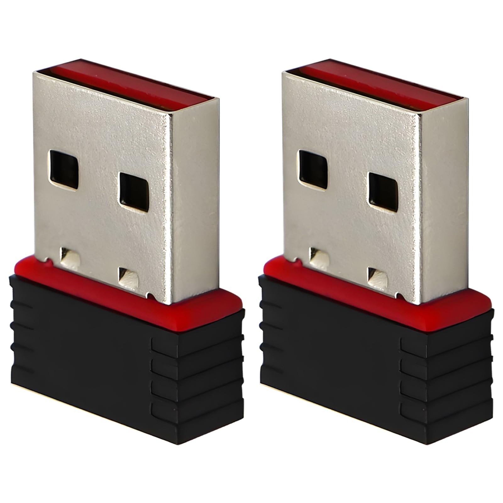 2 Pack 150Mbps Free Driver Wireless USB WiFi Adapter, Single Band 2.4GHz, Com...
