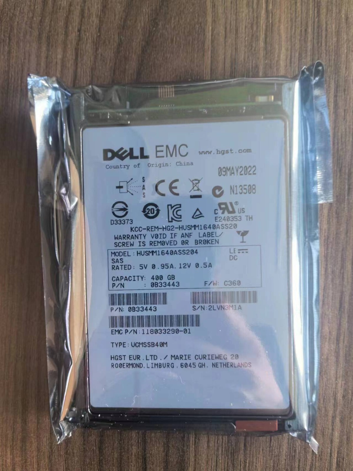for EMC unity D3FC-2S12FX-400 005052254 005052255 400GB SAS SSD
