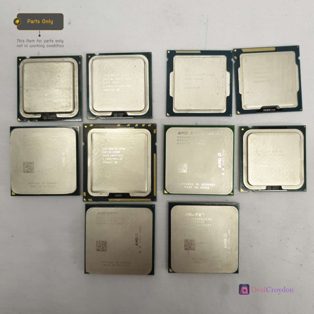 JOB LOT 10 X MIXED CPU INTEL CORE I5 XEON AMD ATHLON 64 FX FX FOR PARTS