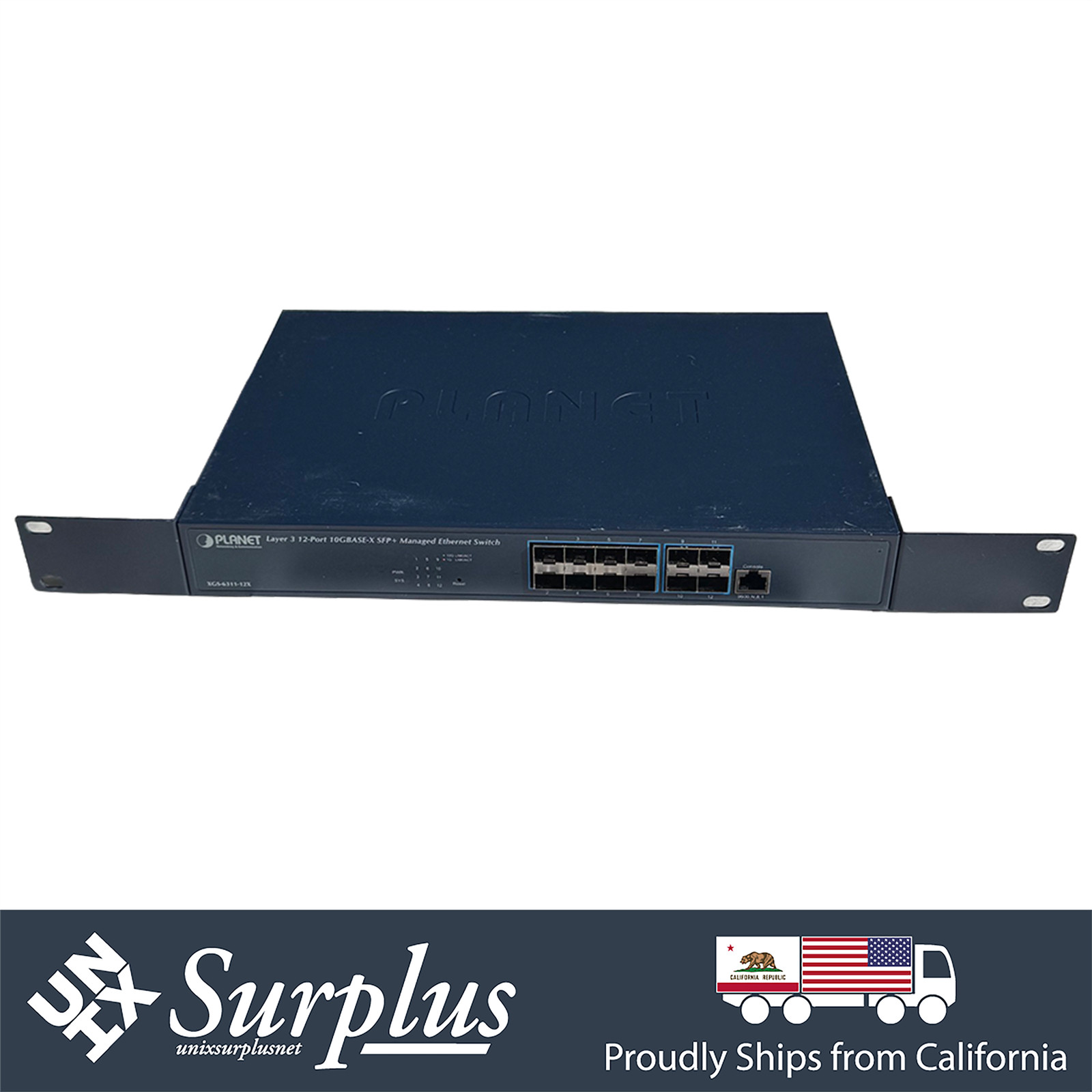 Planet Technology XGS-6311-12X 12-Port 10GB SFP+ Layer 3 Managed Ethernet Switch