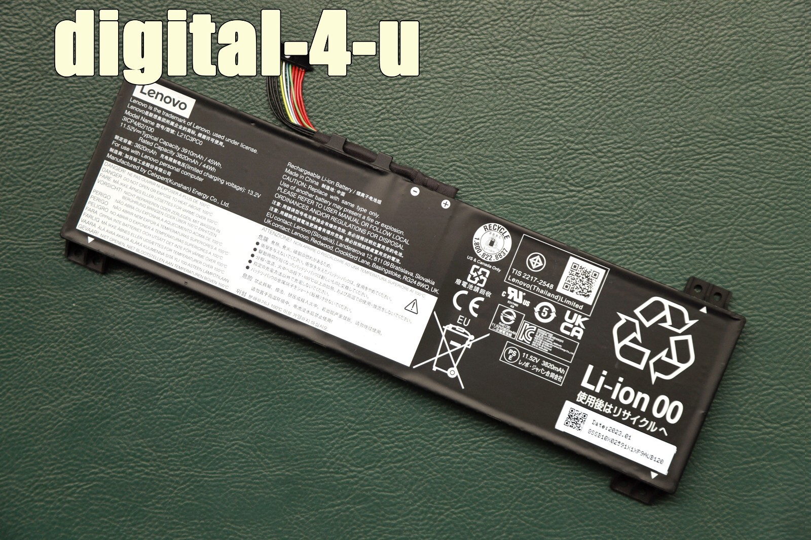 New Original L21C3PC0 L21M3PC0 OEM Battery for Lenovo IdeaPad Gaming 3 15IAH7 15
