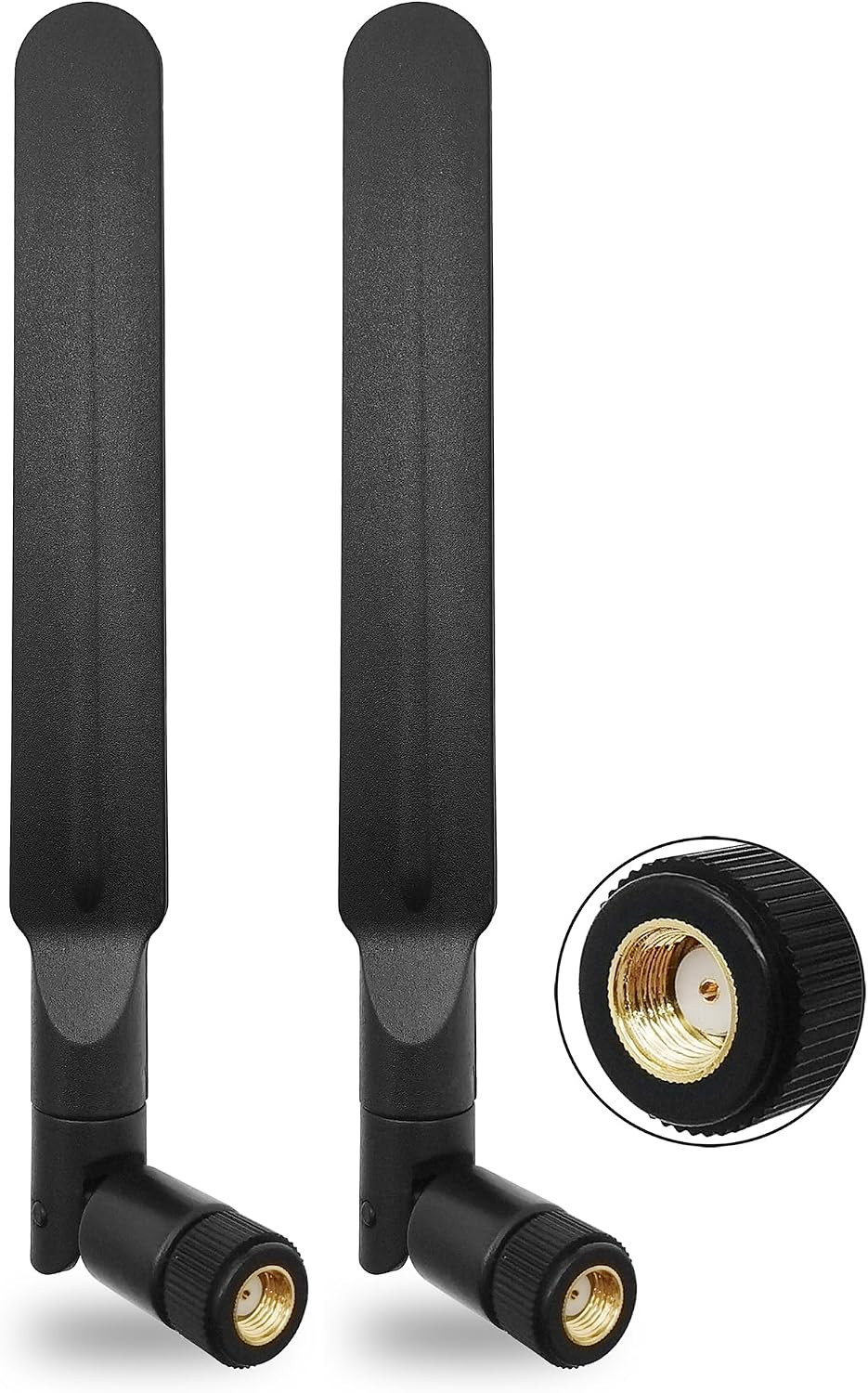 Tri-Band Wifi 6E Antenna 5Dbi RP-SMA Male for PC Desktop Router 2Pcs | 6Ghz 5Ghz