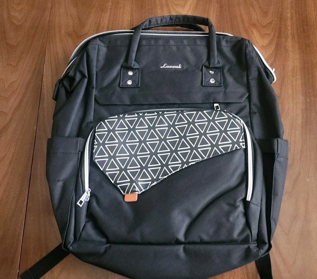 Lovevook 16 Inch Laptop Backpack Black For Work Travel Computer bag