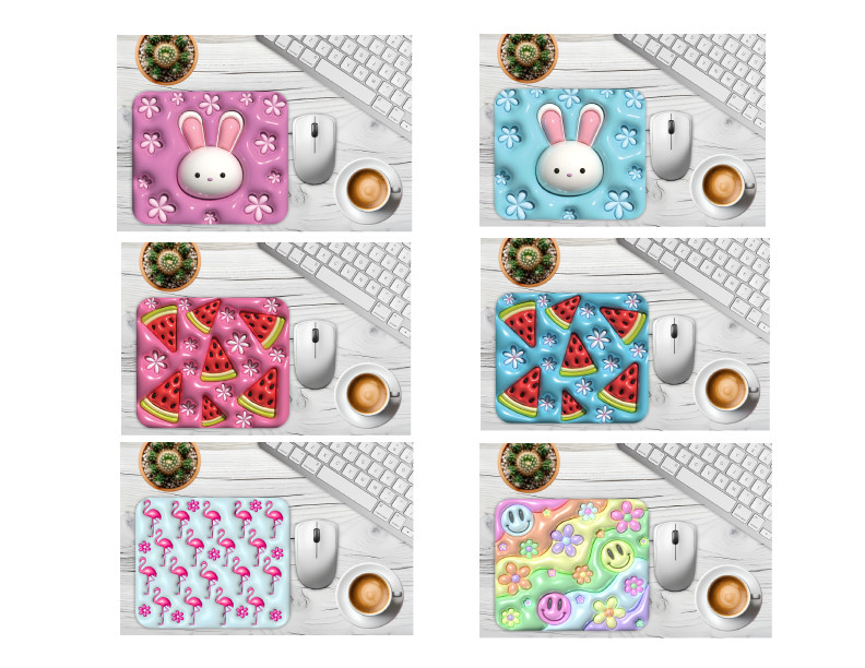 Handmade Girls Mousepad, Kawaii Mouse Pad, Final Price