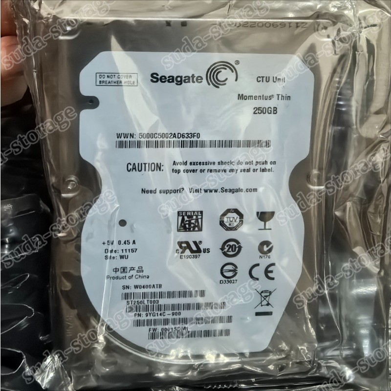 1PCS New Seagate Momentus Thin 250GB ST250LT003 Sata 16mb 2.5" Laptop Hard Driv