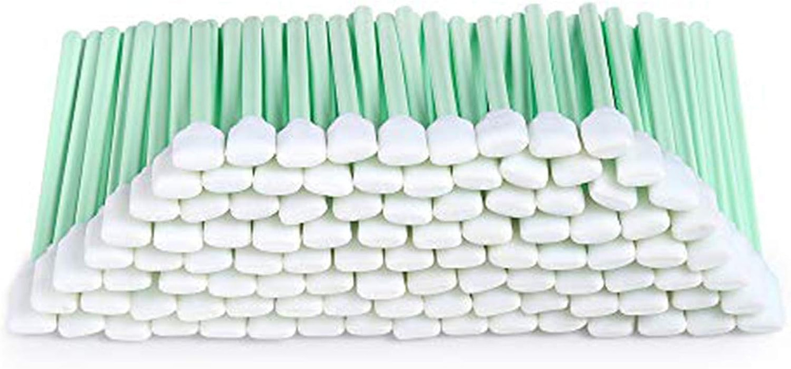 100pc 5.11 Square Rectangle Foam Cleaning Swab Sticks for Solvent Format Ink