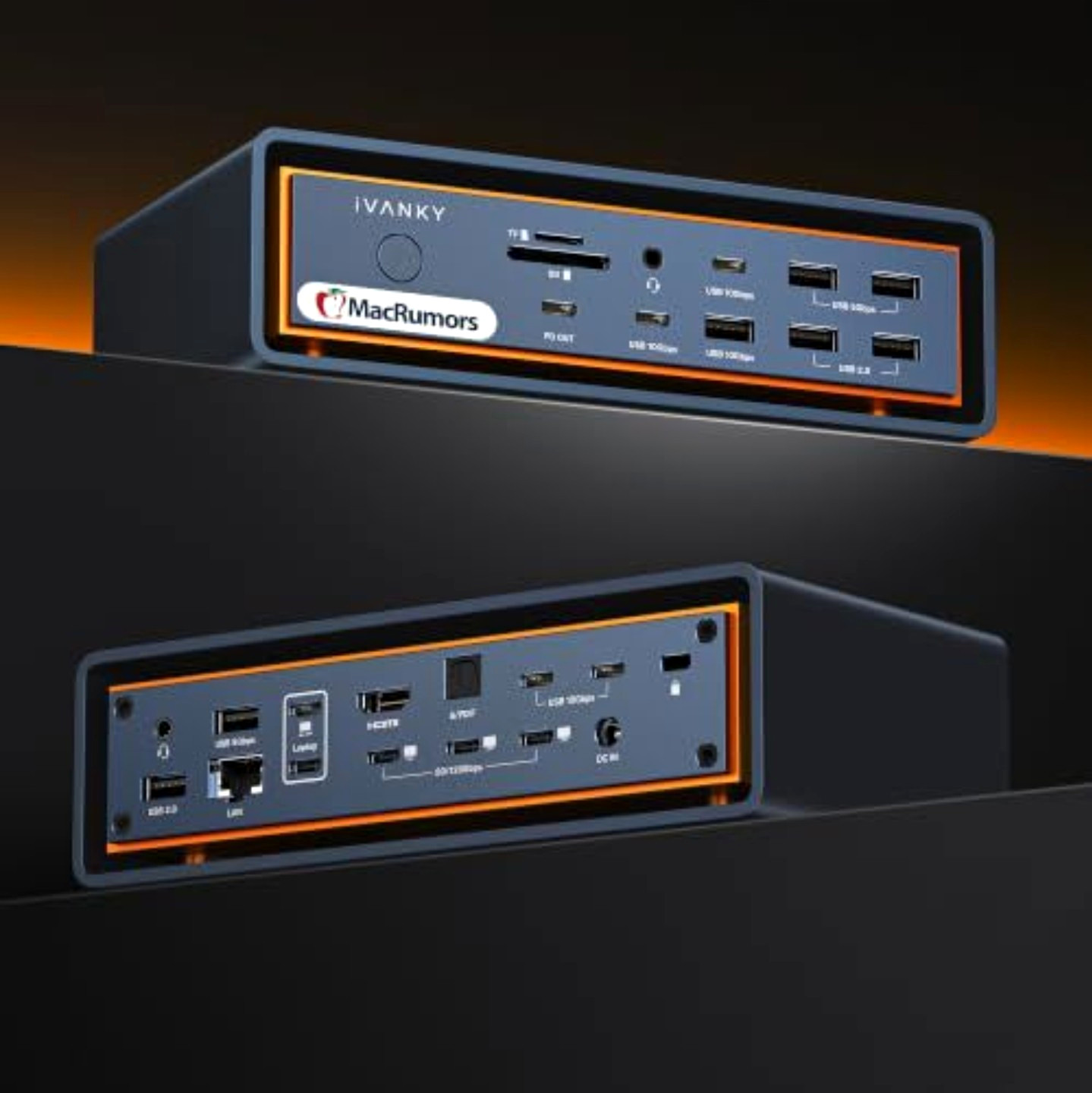 iVANKY FusionDock Max 2 Docking Station for MacBook HDMI USB-C Black