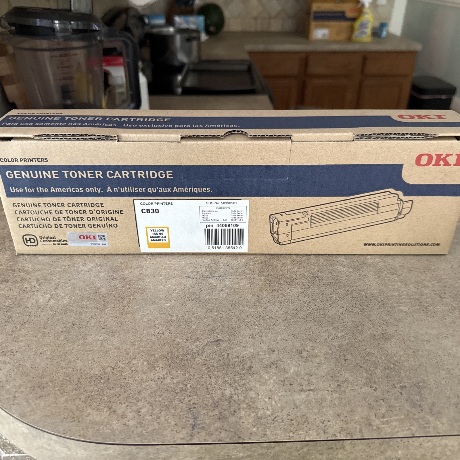 OEM Oki Yellow Toner Cartridge for Oki C830 44059109 44059110