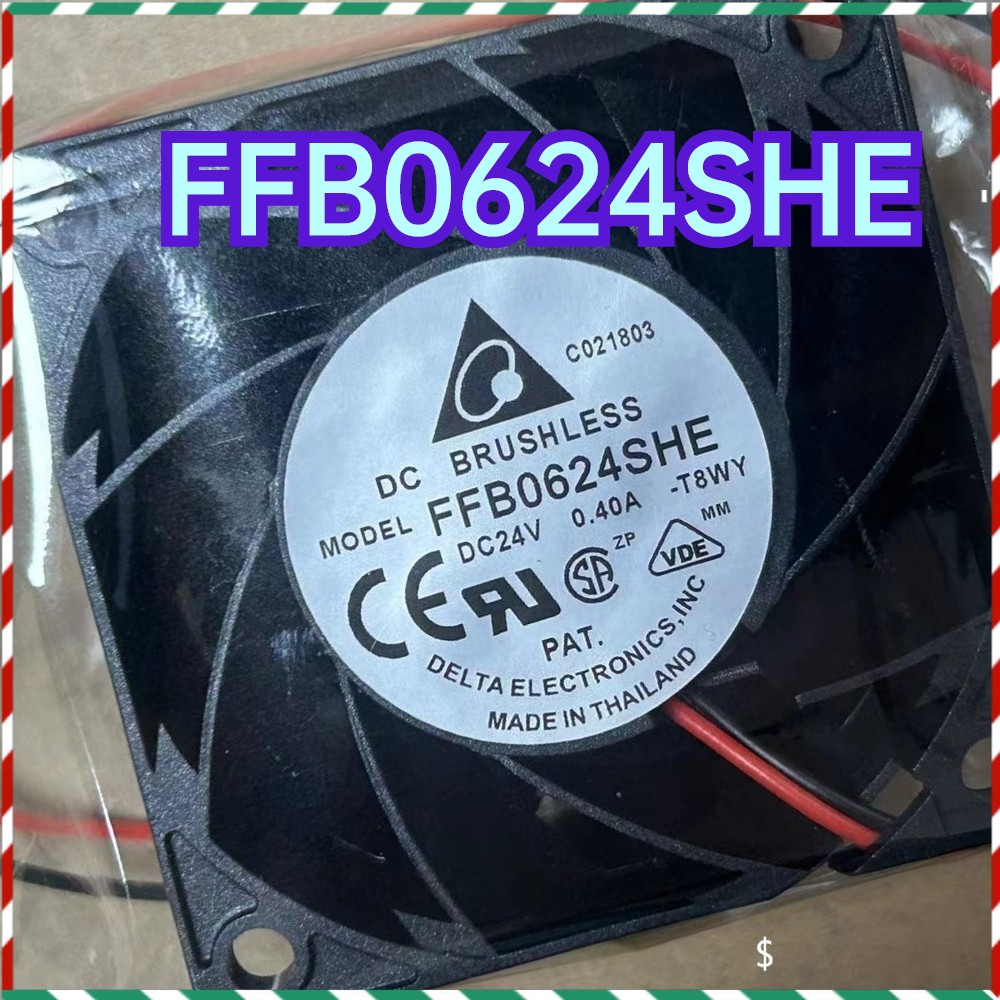 FFB0624SHE 1PCS NEW Delta FFB0624SHE 6038 24V 0.40A 6CM Inverter Fan 2-wire ###